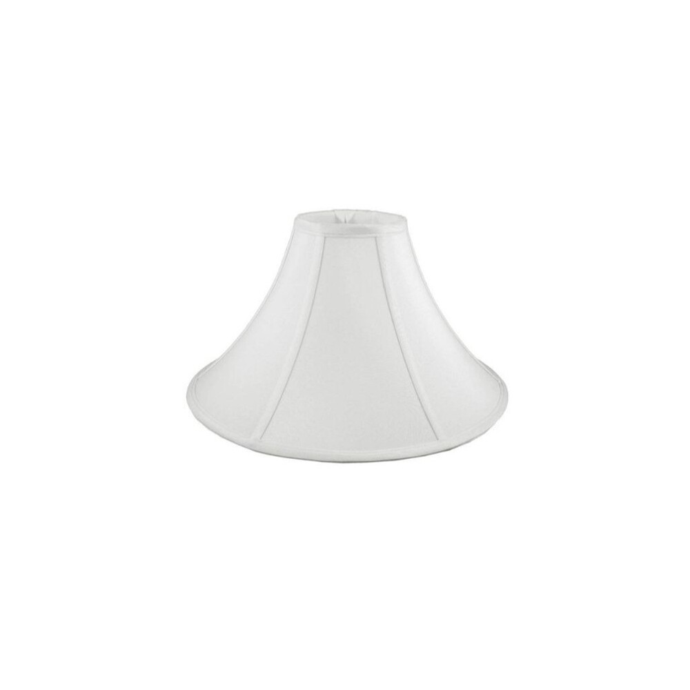 Round Coolie Bell Lampshade in White 25"